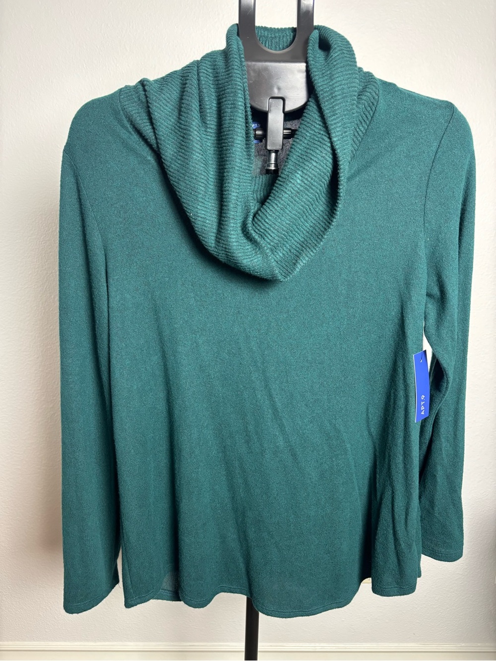 Apt. 9 Teal Cowl Neck Sweater